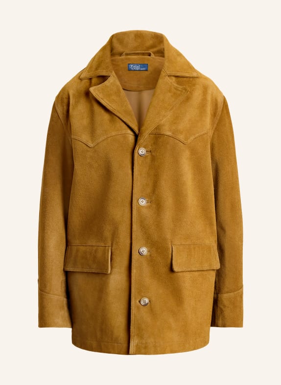 POLO RALPH LAUREN Lederjacke BRAUN