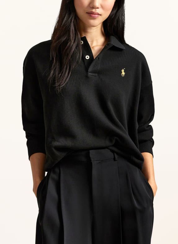 POLO RALPH LAUREN Sweatpolo ZWART