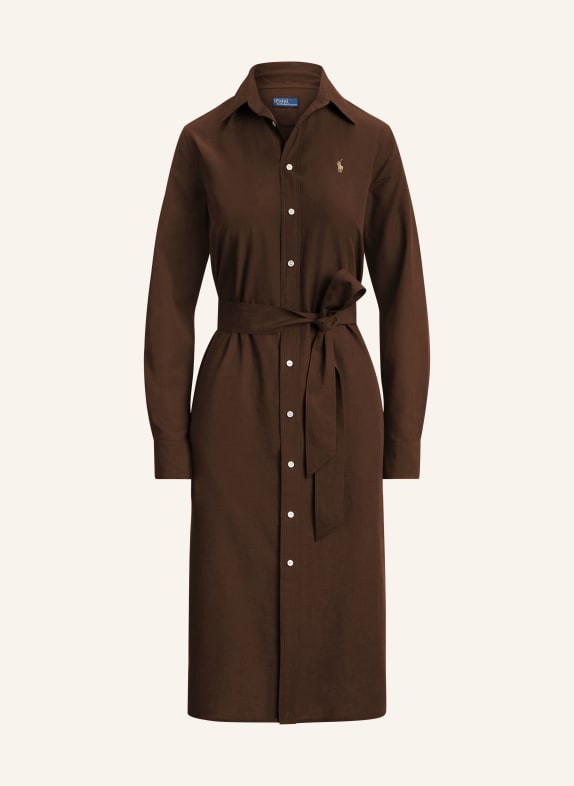 POLO RALPH LAUREN Sukienka koszulowa BRĄZOWY