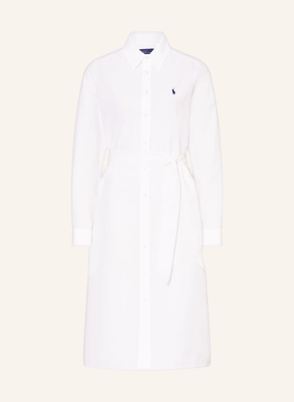 POLO RALPH LAUREN Košilové šaty BÍLÁ