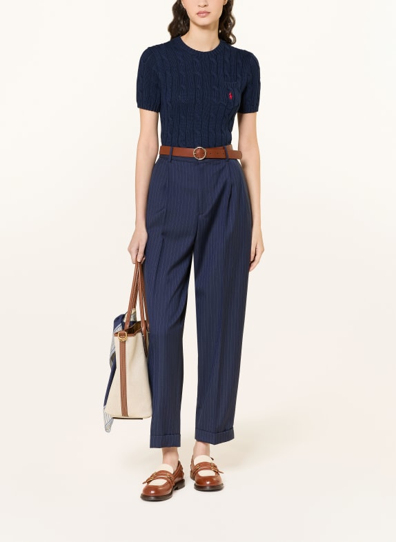 POLO RALPH LAUREN gebreid shirt DONKERBLAUW