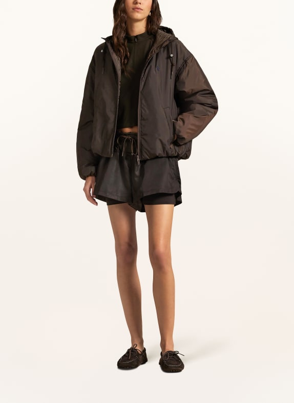 POLO RALPH LAUREN kurtka CIEMNOBRĄZOWY