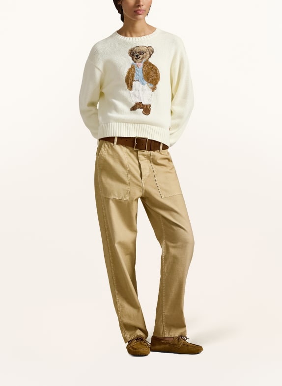 POLO RALPH LAUREN trui CRÈME / BRUIN / BEIGE