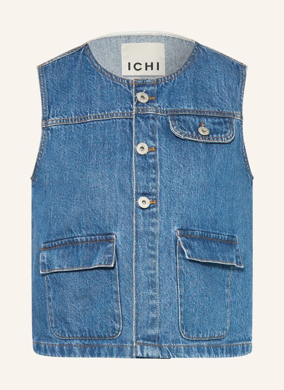 ICHI Jeansweste IHPAMILA BLAU