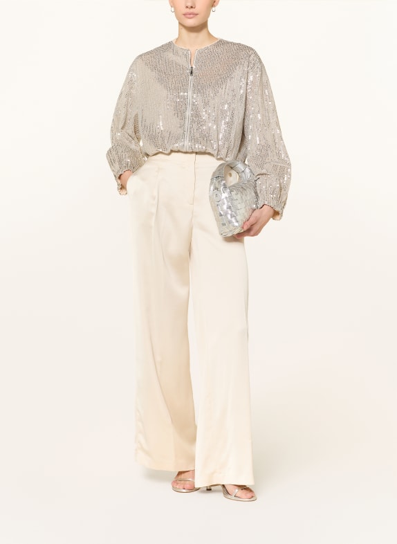 MAX & Co. COARTE blouson with sequins BEIGE / SILVER