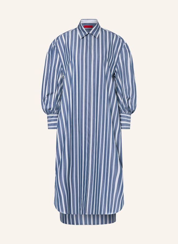 MAX & Co. Robe chemise PARTY BLEU FONCÉ / BLANC