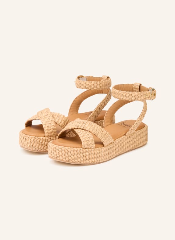 È MIA Plateau-Sandalen BEIGE