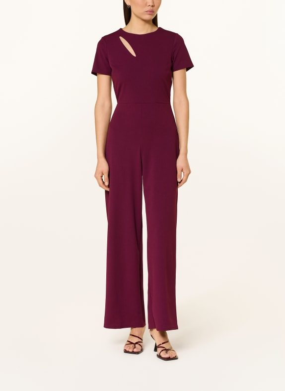 LIPSY Jumpsuit mit Cut-out DUNKELROT