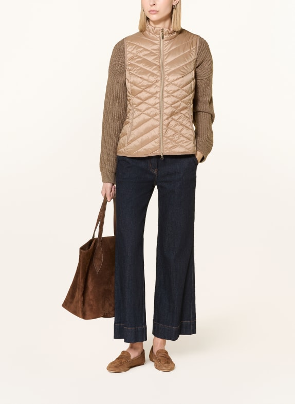 Betty Barclay quilted vest COGNAC
