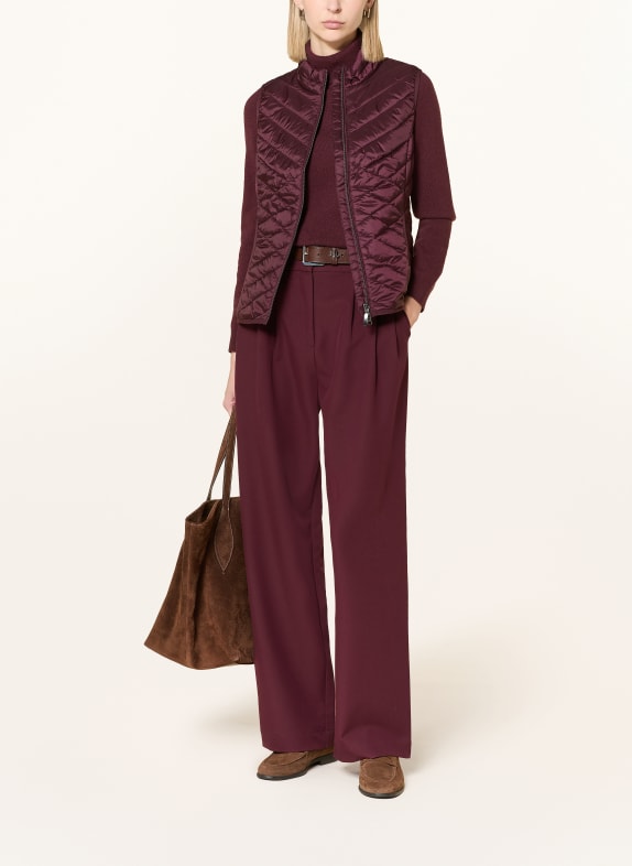 Betty Barclay quilted vest DARK RED