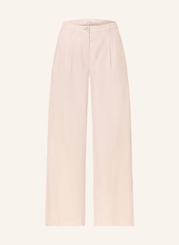 BETTY&CO Kalhoty Marlene s pruhy BÉŽOVÁ / ČERNÁ