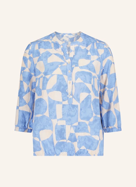 BETTY&CO Blůza s 3/4 rukávem TMAVĚ MODRÁ / BÉŽOVÁ