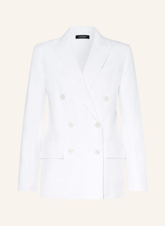 LAUREN RALPH LAUREN Blazer mit Leinen WEISS