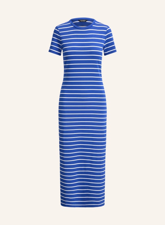 LAUREN RALPH LAUREN Jerseykleid BLAU / WEISS