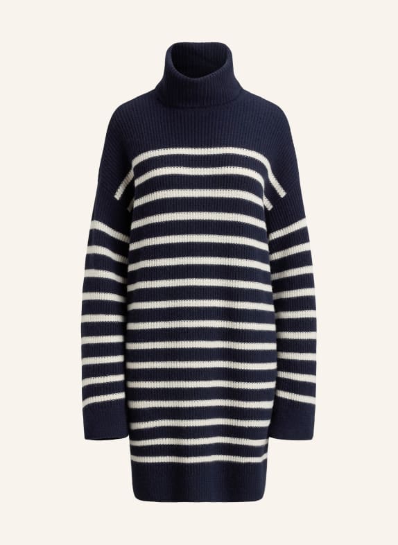 LAUREN RALPH LAUREN knit dress DARK BLUE / CREAM