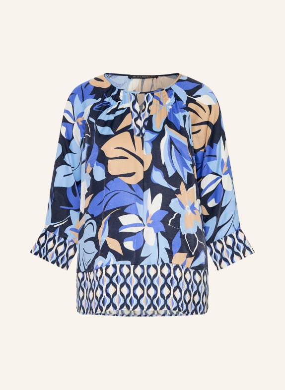 Betty Barclay Blusenshirt mit 3/4-Arm DUNKELBLAU / HELLBLAU / WEISS