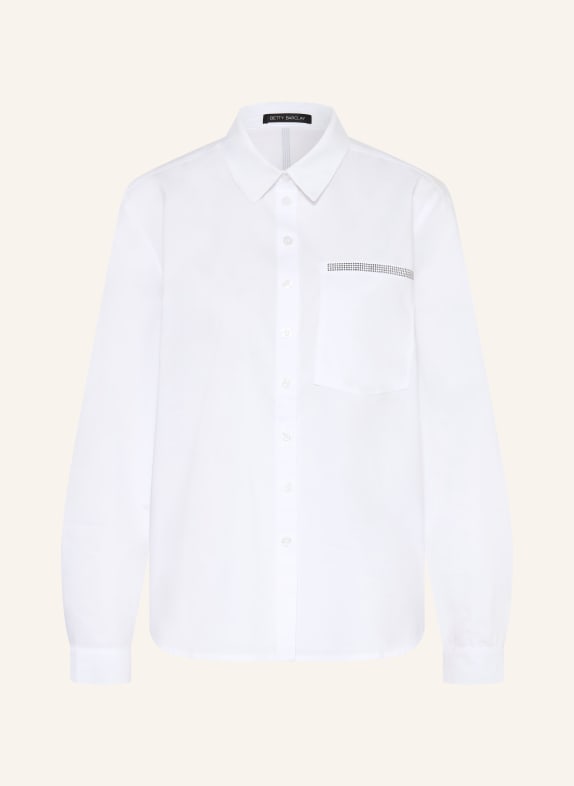 Betty Barclay Hemdbluse mit Schmucksteinen WEISS