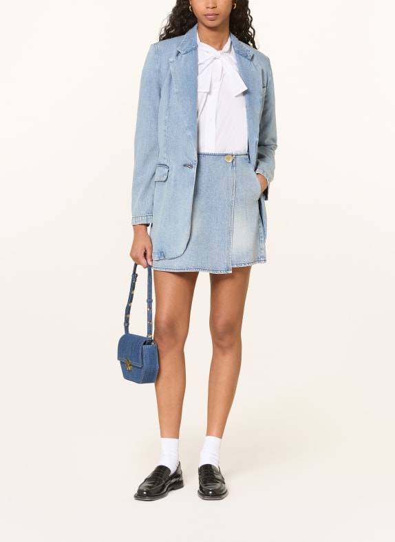 ARMANI EXCHANGE Jeans-skort met wikkeloptiek BLAUW