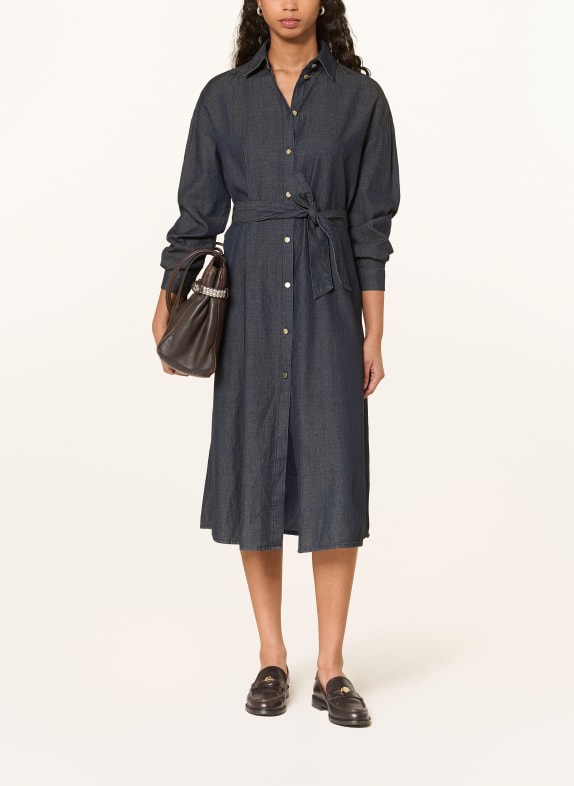 ARMANI EXCHANGE Hemdblusenkleid DUNKELBLAU