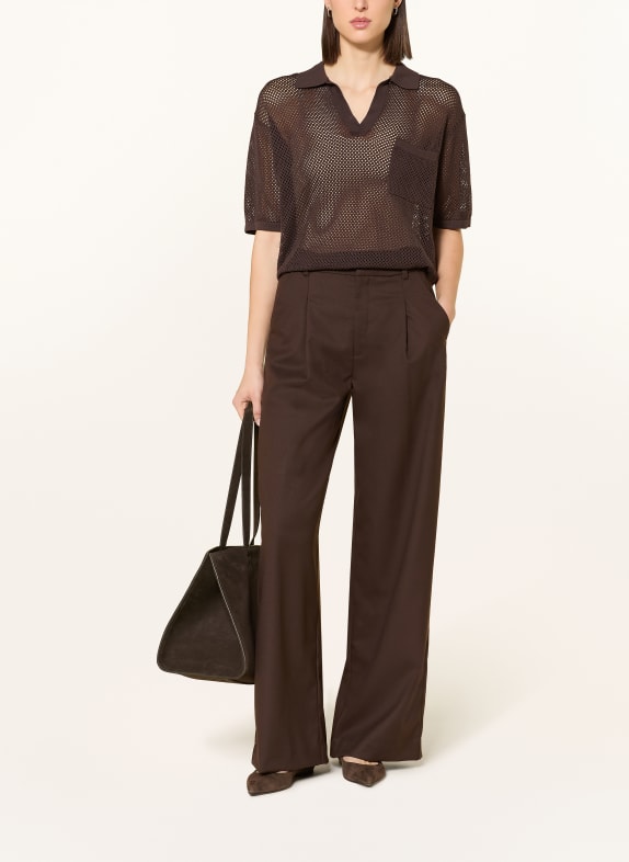 Herrlicher Gebreid shirt ANNA MARIA MARRON FONCÉ