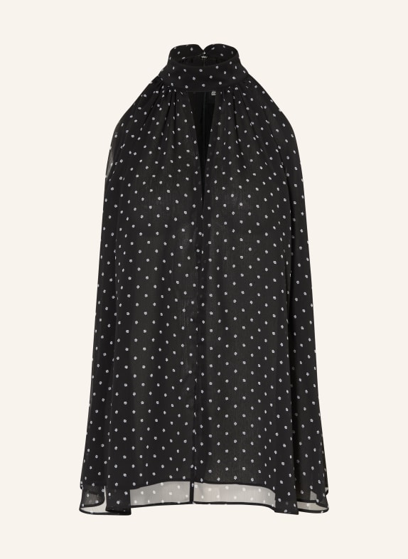 ROTATE Blusentop mit Cut-out SCHWARZ / WEISS