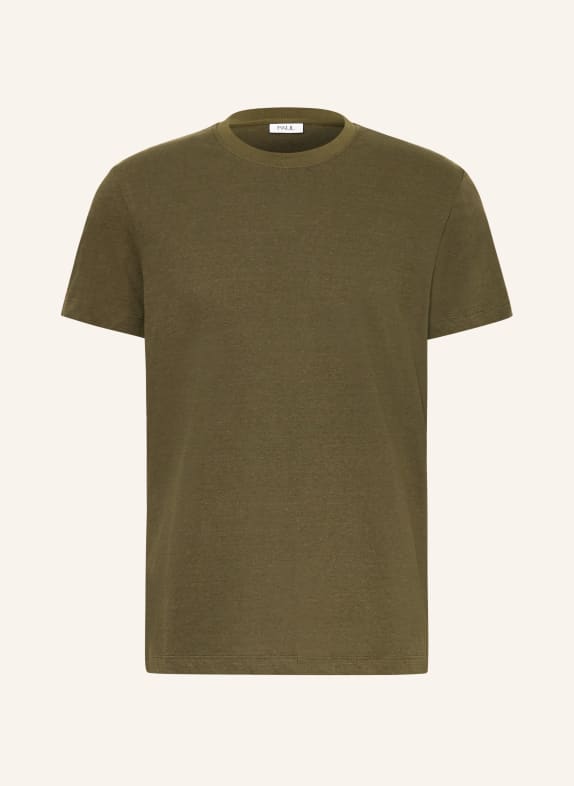 PAUL T-shirt avec lin OLIVE