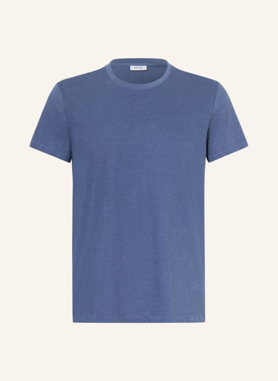 PAUL T-Shirt mit Leinen BLAU