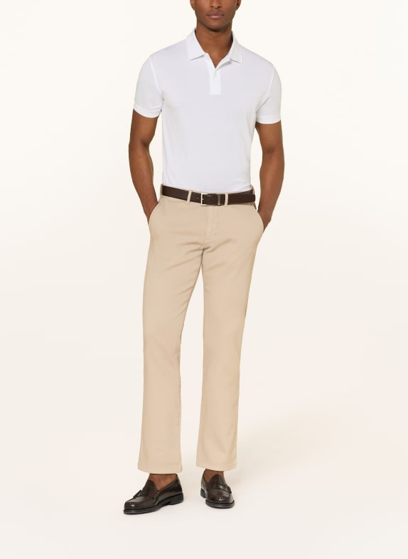 STROKESMAN'S Piqué poloshirt WIT