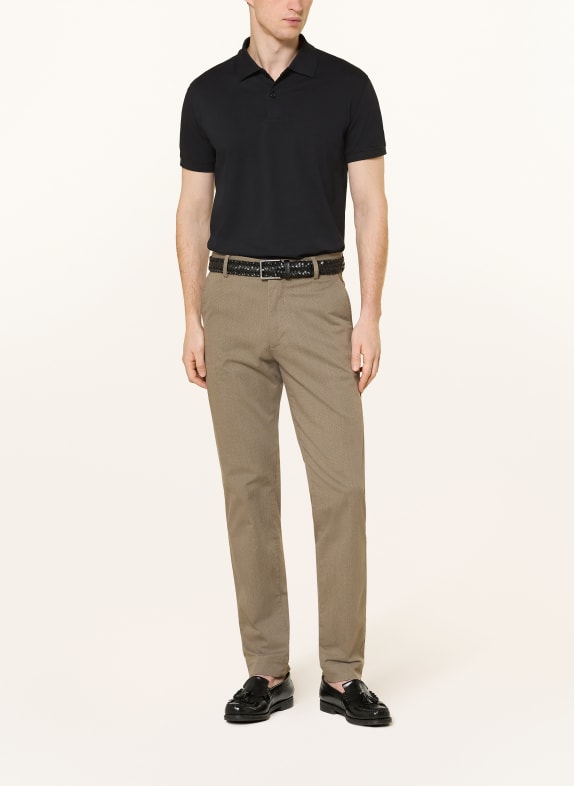 STROKESMAN'S Piqué poloshirt DONKERBLAUW