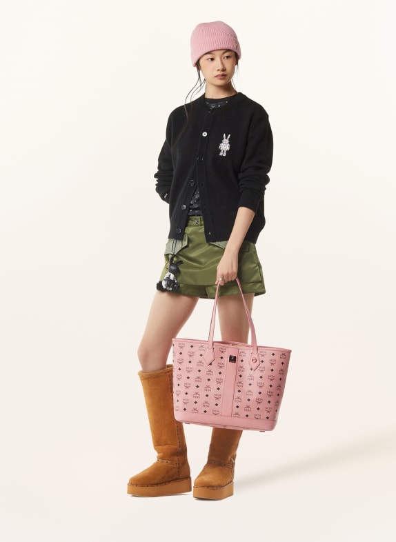MCM Shopper LIZ MEDIUM med taske ROSA / GULD / SORT