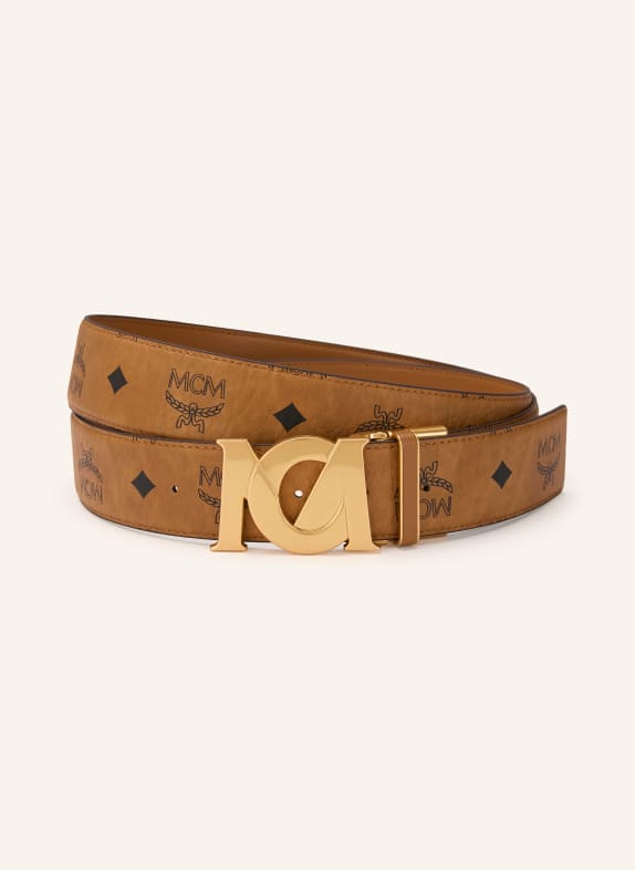 MCM M-ART reversible belt COGNAC