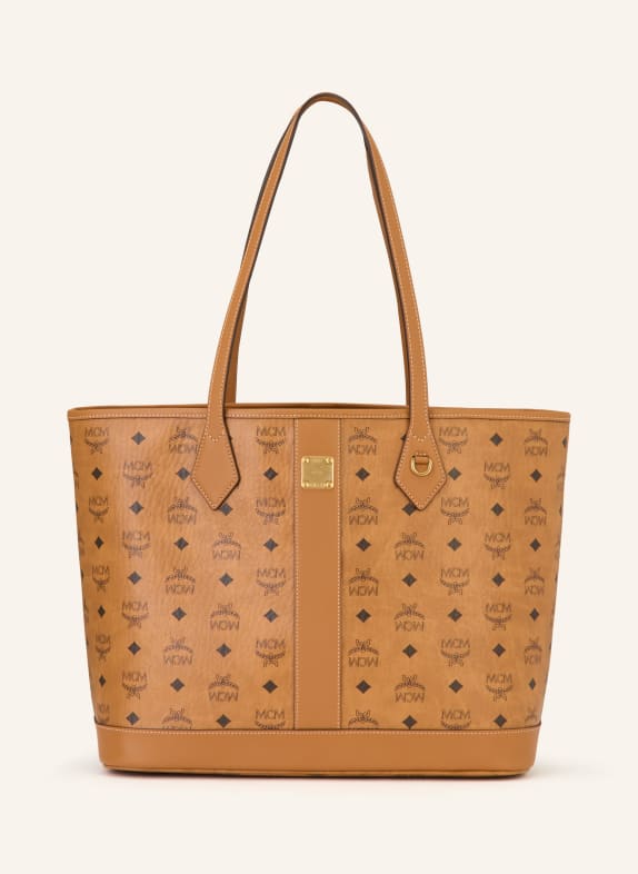 MCM Shopper LIZ mit Pouch COGNAC / SCHWARZ