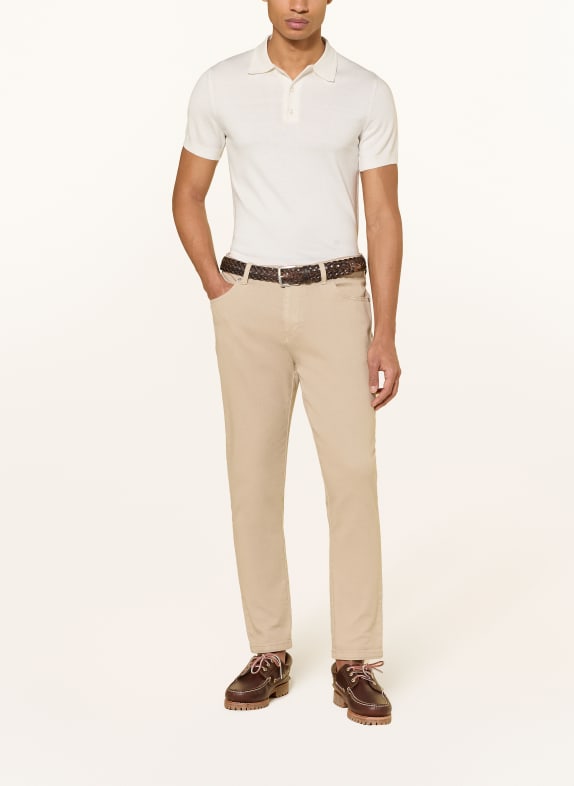 PAUL Tricou polo din tricot CREM
