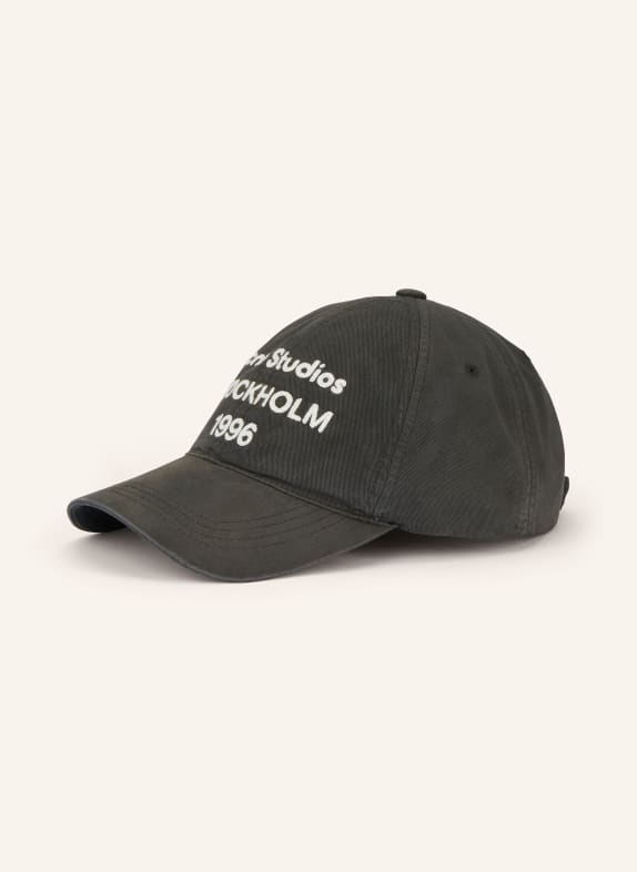 Acne Studios Cap DUNKELGRAU / WEISS