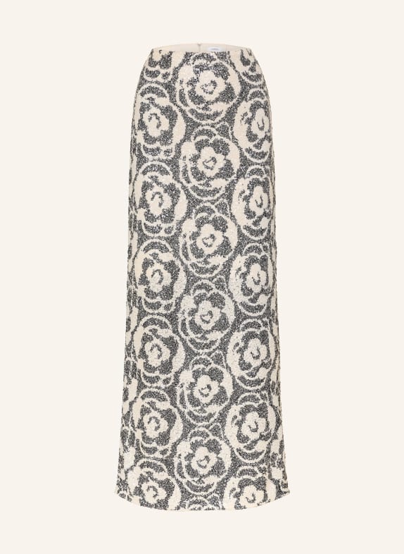 comma Rock mit Pailletten CREME / DUNKELBLAU