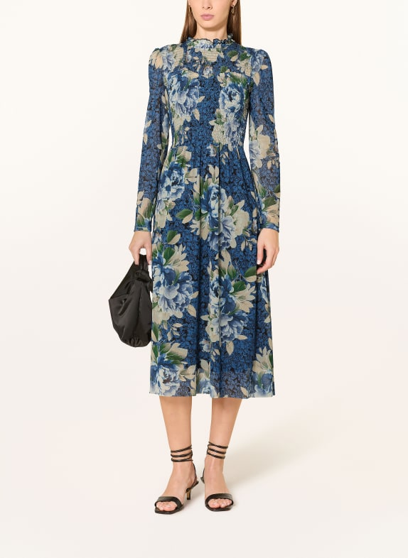 Rich 
Royal Mesh-Kleid BLAU / HELLGELB / WEISS