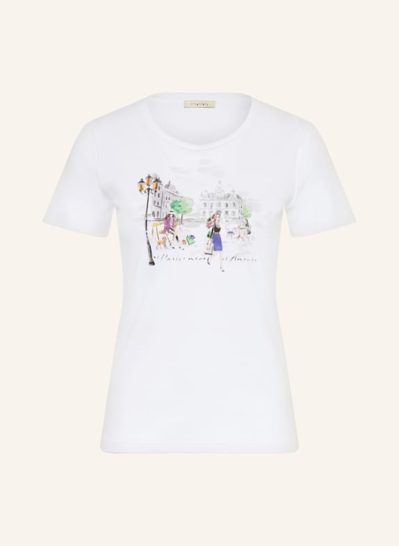 lilienfels T-Shirt mit Schmucksteinen CREME / TAUPE / SCHWARZ
