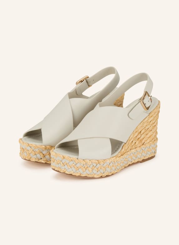 PALOMA BARCELÓ Plateové klíny ODA SVĚTLE ŠEDÁ / VELBLOUDÍ