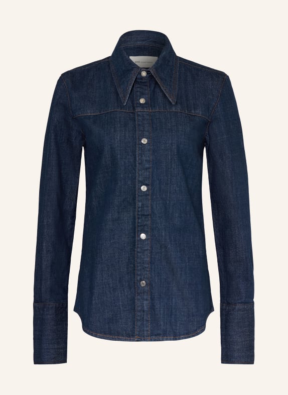 AMI PARIS Jeans-Overshirt DUNKELBLAU