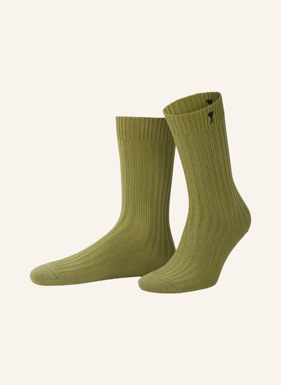 AMI PARIS Socken OLIV