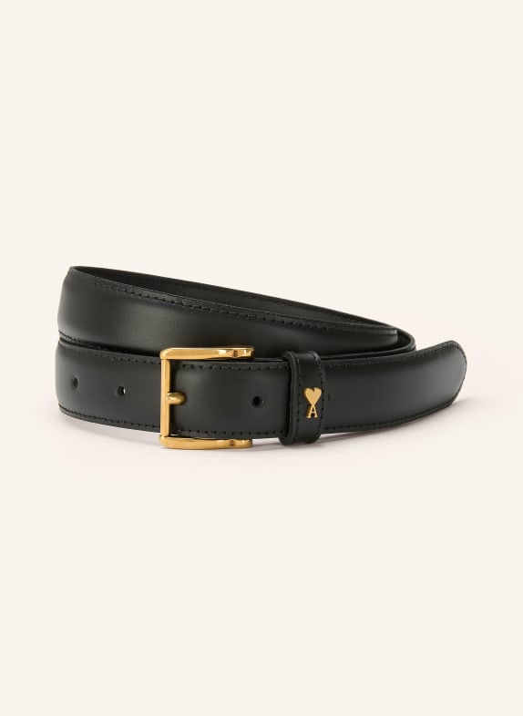 AMI PARIS Ledergürtel SCHWARZ