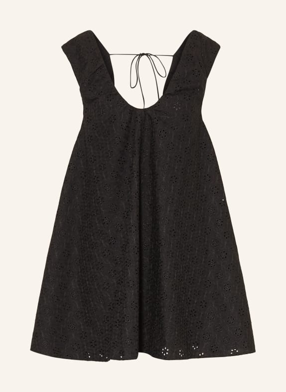 FAITHFULL THE BRAND Kleid JUANA aus Lochspitze SCHWARZ