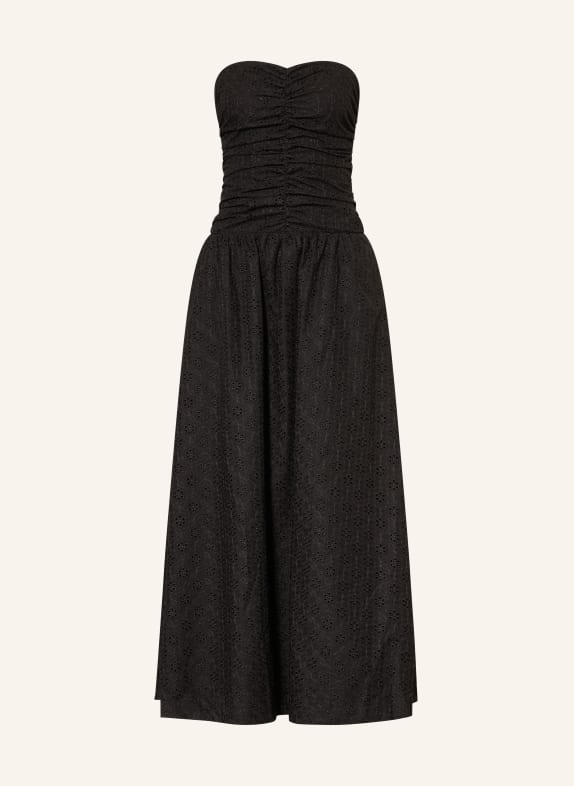 FAITHFULL THE BRAND Kleid LIA aus Lochspitze SCHWARZ