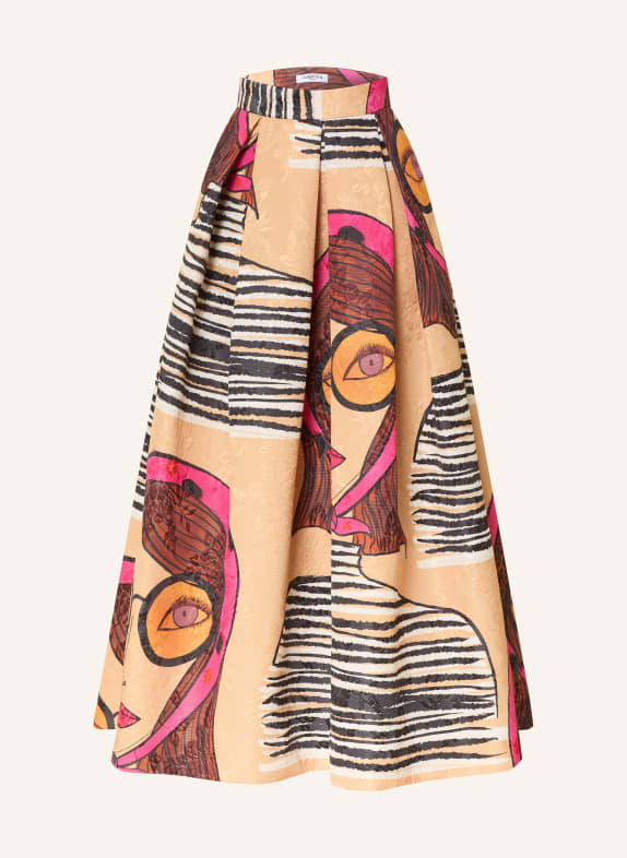 LUNATICA MILANO Jacquard-Rock BEIGE / BRAUN / PINK