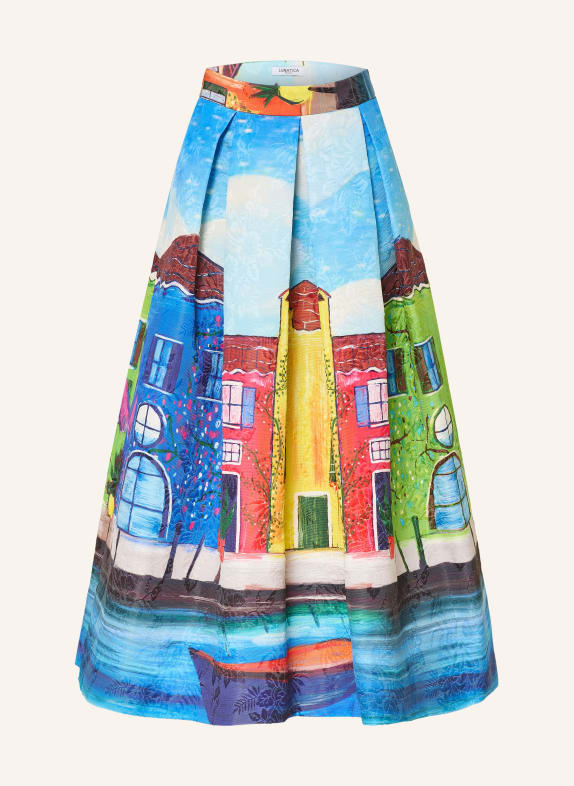 LUNATICA MILANO Jacquard-Rock BLAU / ROT / GRÜN