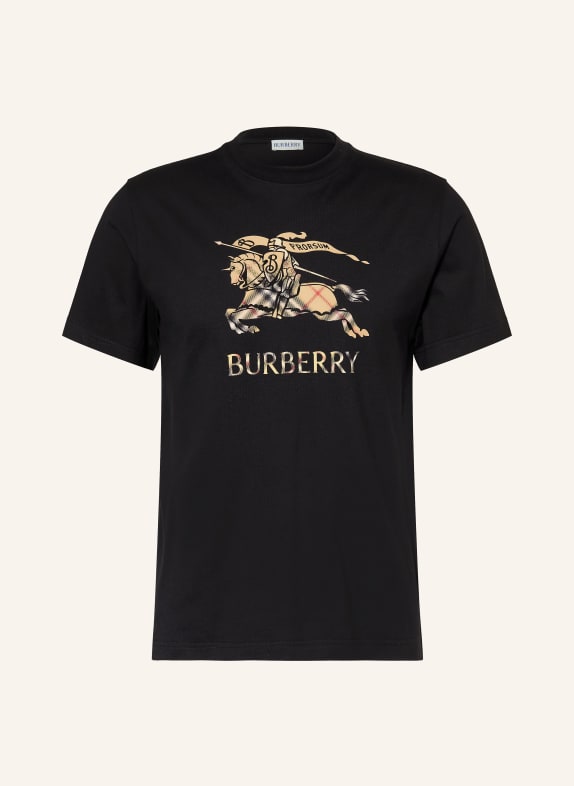 BURBERRY T-Shirt SETH SCHWARZ / BEIGE / ROT