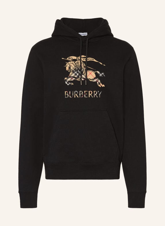 BURBERRY Hoodie REILLY SCHWARZ / BEIGE / ROT