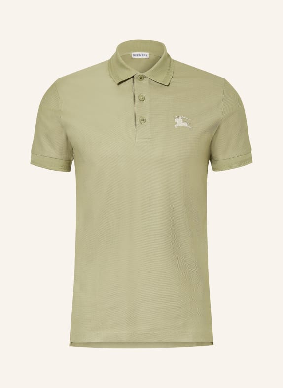 BURBERRY Piqué-Poloshirt EDDIE Slim Fit HELLGRÜN
