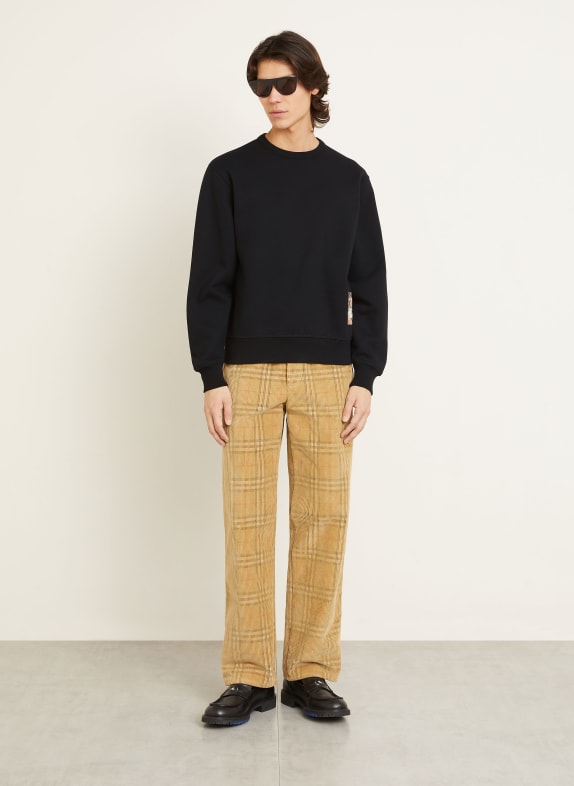 BURBERRY sweatshirt ZWART