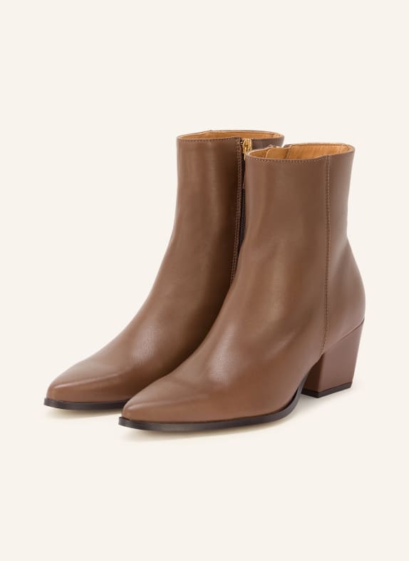 MRS & HUGS botki BRĄZOWY